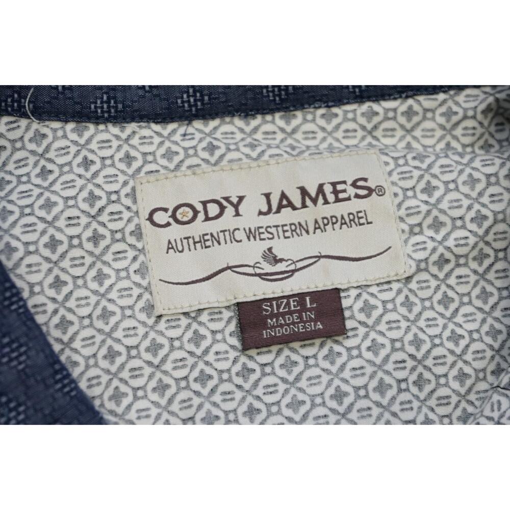 Cody James Western Pearl Snaps Tribal Southwestern Cowboy Shirt Mens Size Large - Picture 8 of 9